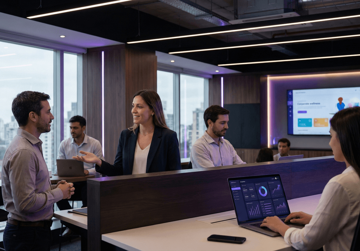 Equipo corporativo utilizando CelDoctor